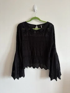 Free People Once Upon A Time Bell Sleeve Sweater Size Small - Picture 1 of 4
