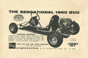 Vintage & sehr seltene Bug Go-Kart Anzeige 1960  - Bild 1 von 1
