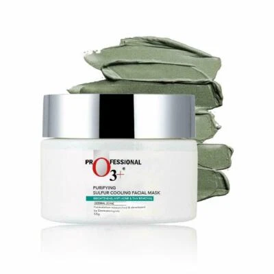 O3+ Purifying Sulfur Cooling Facial Mask For Acne Mark Removal & Radiant Glow - Image 1 of 4