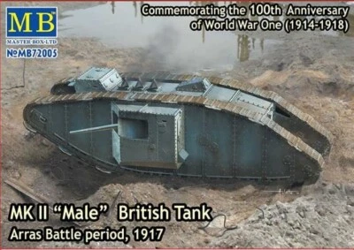 MK II "Male" British Tank, Arras Battle period, 1917 1/72 MasterBox 72005 - Image 1 of 4