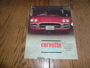 Chevrolet Corvette 1962 folleto de ventas - vintage - áspero - Imagen 1 de 5
