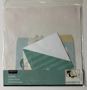 Colorbok Antique Paperie Page Pockets-Variety of Sizes-10 Pieces - Picture 1 of 2