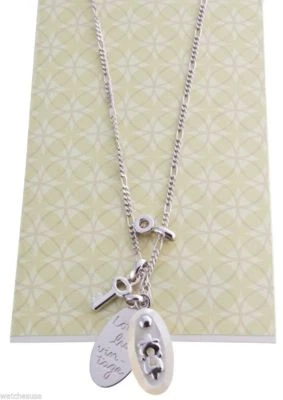 Fossil 925 Silber Halskette Anhänger NEU OVP 69,90€ - Bild 1 von 4