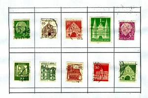 Lot Serien Sammlung Konvolut Sorten Briefmarken stamps Deutschland - Bild 1 von 1