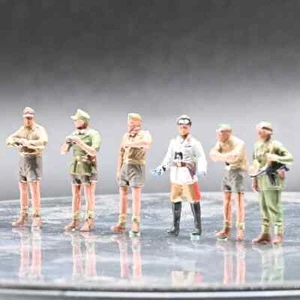   1/72 German Rommel Afrika Korps Infantry 6-Person Group handpainted  Model - Picture 1 of 4