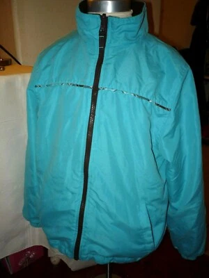 girls school clothes size 14 Arizona aqua/brown blue reversible jacket - Image 1 of 4
