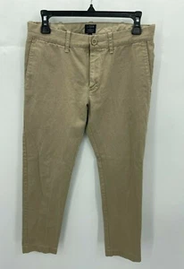 Pantalones chinos J Crew para hombre 29x30 The Driggs color caqui frente plano pantalones preppy - Imagen 1 de 8