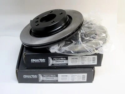 Par de rotores de freno de disco BMW TRASERO Premium negro E-Coat 323i 325i 325Ci 328i 328Ci Foto 1 de 4