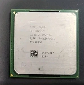 Intel SL7PK 2.80Ghz 533Mhz 1MB PGA478 Intel Pentium 4 511 CPU Processor N7541 - Picture 1 of 2