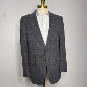Kuppenheimer Blazer Cappotto Sportivo 42L Capelli di Cammello Grigio Check - Foto 1 di 10