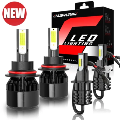 SET For Infiniti G20 1991-1996 Front LED Headlight High Low Beam Fog Light Bulbs - Image 1 of 4