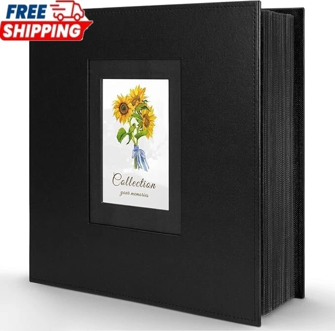 Álbum de fotos 4x6 600 fotos, cubierta de cuero capacidad extra grande para 600 horizontes Foto 1 de 4