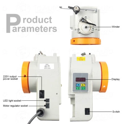 LED lights Integrated Servo Motor Driver Needle Position For Sewing Machine 550W - Image 1 of 4