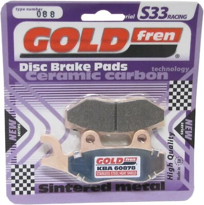 Goldfren S33 Brake Pads Rear For Triumph Daytona 900 (3 cyl) 1993-1996 - Image 1 of 2