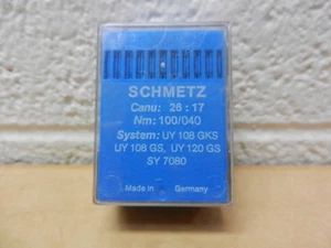 Schmetz Sewing Needles 100 Pk 26:17 100/040 UY 108 GKS UY 108 GS UY120 GS SY7080 - Picture 1 of 2