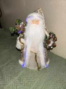 Light Up Color Changing 8” White & Gold Santa ( Battery’s Not Include) - Picture 1 of 19