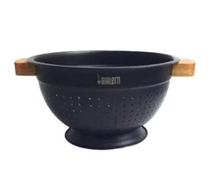 Colander St. Clare Bialetti Acacia Handle with Black Stainless Body - 24cm - Picture 1 of 3