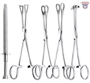 5 Stück Körper Piercing Instrumente Kit Werkzeuge Penington Pinzette - Bild 1 von 2