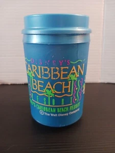 Disney Caribbean Beach Resort Travel Mug Cup 12 Oz Aladdin Blue - Picture 1 of 16