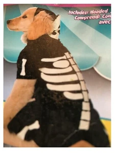 Halloween Skeleton Costume for Dog Jumpsuit Glow in the Dark S - L - Picture 1 of 4