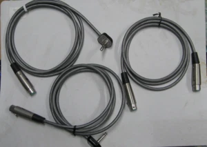 mixed Lot 3 Vintage Belden 8404 Microphone 6 ft Cords Female XLR A3M to TRS 1/4" - Picture 1 of 7