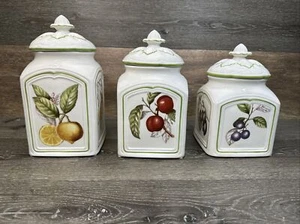 Villeroy & Boch # 1748 Cascara Charm Canisters 3.5 Qt,3 Qt,2.5 Qt~Set Of 3 - Picture 1 of 17