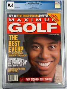 BMaximum Golf #v1 #4 2000 Tiger Woods Cover CGC 9.4