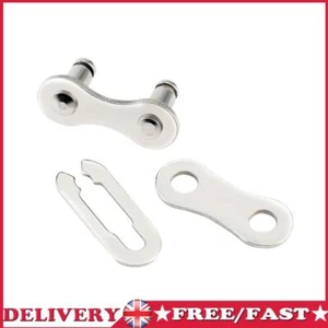 2pcs Bicycle Chain Connector Magic Buttons Buckles (Single Speed)(Silver) - Picture 1 of 7