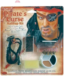 Pirate Curse Makeup Kit Halloween Pirate Kit - Picture 1 of 1
