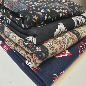 Stock Clearance 100% Cotton / Viscose / Ponte / Jersey Fabric 58" Sold By Meter - Picture 1 of 119