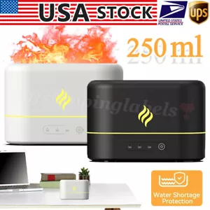 Humidifier Essential Oil Aroma Diffuser Aromatherapy 3D Flame Mist Home Decor US - Picture 1 of 14