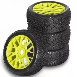 4pcs 17mm Hex TIRES & Wheels For 1/8 RC ARRMA Typhon Talion Traxxas HPI HSP Losi - Picture 1 of 25