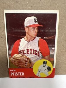 1963 Topps. Card # 521 Dan Pfister