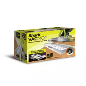 Shark VACMOP Disposable Mop & Vacuum Pad Refills 10-Count Microfiber for Floors - Picture 1 of 12
