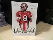 National Treasures Century Materials Prime Jersey 49ers Steve Young 08/10  2013