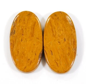 28 Ct 100% Natural Mariam Jasper Pair Oval Cabochon 28x14x4 MM Gemstone BF=0348 - Foto 1 di 6