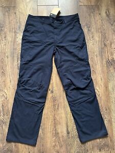 the north face hiking cotton trousers pants  blue navy mens size 34