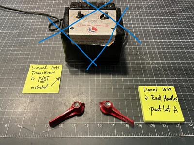 Tren Lionel Tipo 1044 90 vatios Transformador 2 MANIJAS ROJAS SOLO LOTE DE PIEZAS A Foto 1 de 4