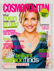 CAMERON DIAZ Cosmopolitan magazine August 2007 British edition UK fashion finds - Picture 1 of 1