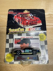 1991 Racing Champions 1/64 Signed Kenny Wallace Diecast Stock Car - Picture 1 of 6