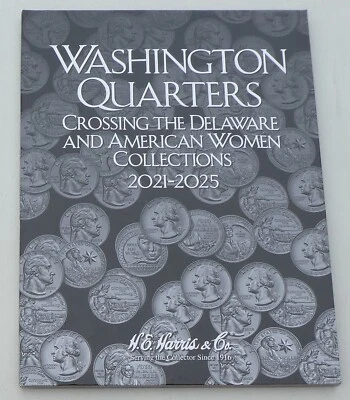 Harris Folder / Sammelalbum USA American Women / Delaware Quarters 2021-2025 P D