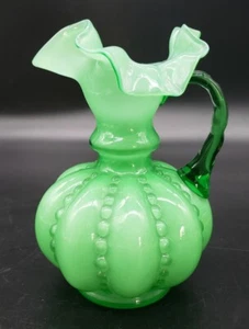 SELTEN Fenton - grün - Perlenmelone - gerüschte Crimpkante - Krug 🙂 - Bild 1 von 7