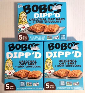 Bobos Dipp'd Original Haferriegel Dunkle Schokolade 15 - 1 oz Riegel - Bild 1 von 4