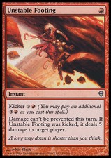Magic the Gathering MTG Unstable Footing (153) Zendikar   NM