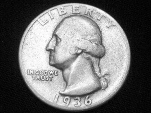 1936-D Washington Quarter --- Very Fine - Picture 1 of 12