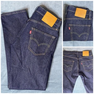 Levi's Premium 502 Taper Denim Blue Jeans Size 29x30 Dark Wash NWOT - Picture 1 of 13