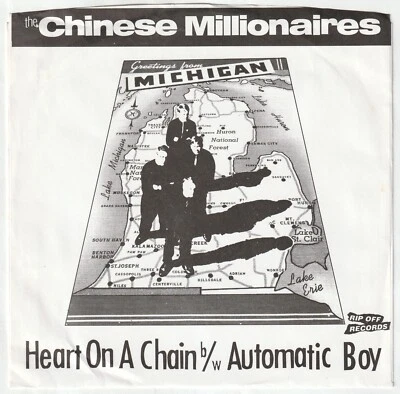 Chinese Millionaires ~ Heart On A Chain ~ US 45  on Rip Off   HEAR - Image 1 of 4