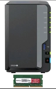 Dynology DiskStation DS224+ 8T SSD &4G Ram Upgrade - Picture 1 of 14