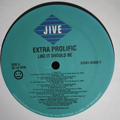 Extra Prolific - Like It Should Be 12" Vinyl LP 1994 US 01241-41532-1 Mint Vinyl - Image 1 of 2