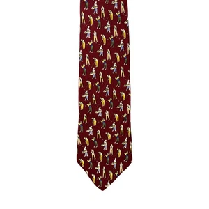 John Hill Golf Tie Mens Vintage Silk Made In USA Executive Collection Sportswear - Picture 1 of 11
